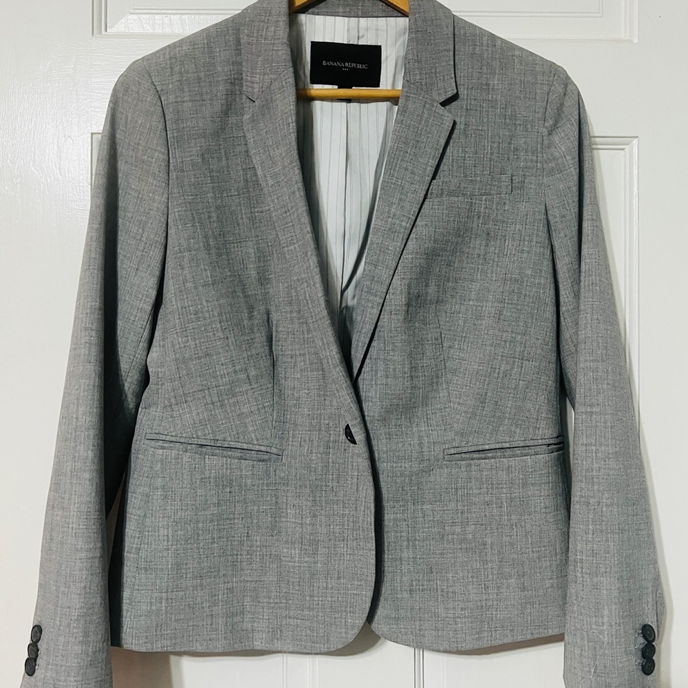 Banana Republic Gray Blazer